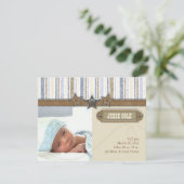 Mededelingen van Jesse Colse Birth Aankondiging (Staand voorkant)