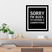 Mededingingsverslaafde die deelneemt aan competiti