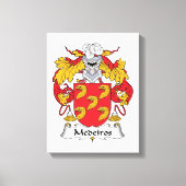 Medeiros Family Crest Canvas Afdruk (Voorkant)