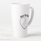 Medelevende Dierenarts Dierenverzorging Design Latte Mok (Rechterhoek)
