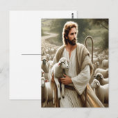 Medelevende herder met zachte kudde briefkaart (Voorkant / Achterkant)