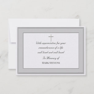 Medelevingskaart Bedankt Eenvoudige kaart