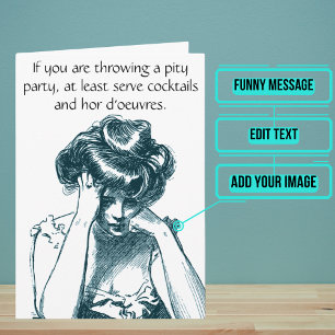  medelijden feestje Kaart