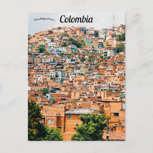 Medellin Colombia Briefkaart (Voorkant)
