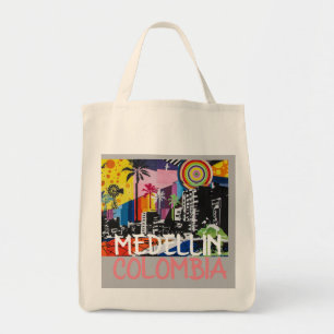 MEDELLÍN COLOMBIA Cool Graffiti Mural Tote Bag