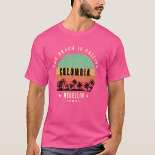 Medellín Colombia Palm Trees Beach Zonsondergang T-shirt