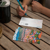 Medellin Colombia Schilderd Briefkaart