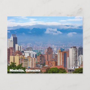 Medellín, Colombia Skyline Briefkaart