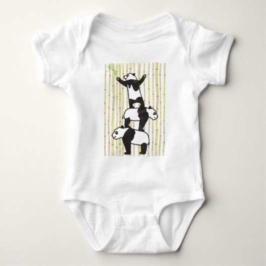 Medewerkende Pandas Romper (Voorkant)