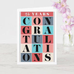 Medewerker 25e Jubileum Gefeliciteerd Kaart