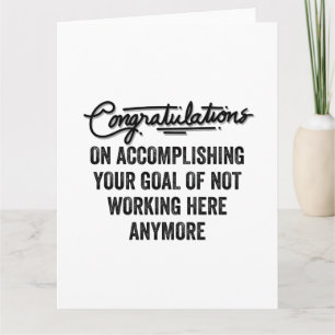 Medewerker Afscheidscadeau   Medewerker verlaten Kaart