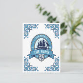 Medewerker bedankt Bon Voyage Afscheid Briefkaart (Staand voorkant)