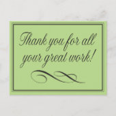 Medewerker Bedankt voor geweldig werk Briefkaart (Voorkant)