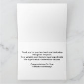 Medewerker BIG 40e Jubileum Elegant Golden Kaart (Binnen)