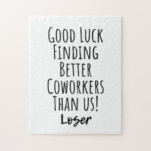 medewerker, collega, afscheid, succes met T-Shirt Legpuzzel