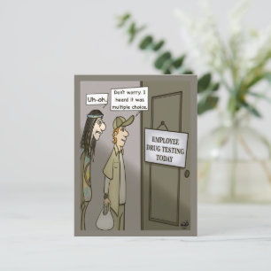 Medewerker drugstesten na Kaart