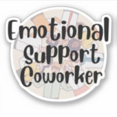 Medewerker emotionele steun sticker (Voorkant)