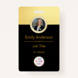 Medewerker Foto ID Badge, Bedrijf Logo QR Badge