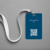Medewerker Foto Naam en Titel QR-code Badge