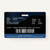 Medewerker ID politie en ordehandhaving Badge (Achterkant)