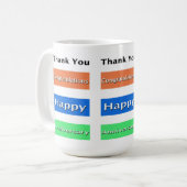 Medewerker Jubileum Gewoon elegant Koffiemok (Voorkant links)