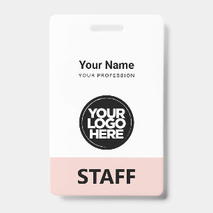 Medewerker Logo Personeel Label Voor- en achterkan Badge