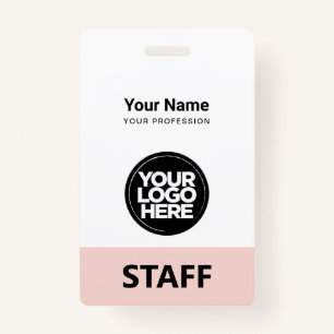 Medewerker Logo Personeel Label Voor- en achterkan Badge