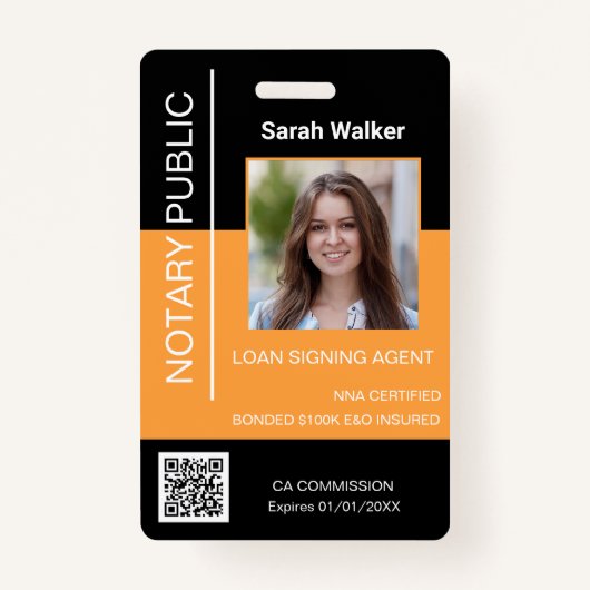 Medewerker Openbaar ID zwart geel Badge (Voorkant)