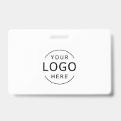 Medewerker Personeel ID Bedrijf Logo Zwart & Wit Badge (Achterkant)