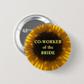 Medewerker van de bride ronde button 5,7 cm (Voorkant /achterkant)