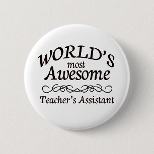 Medewerker van de Leraar van de wereld de Meest Ronde Button 5,7 Cm