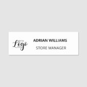 medewerker van het douane-logo bedrijf naamplaatje (Voorkant)