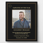 Medewerker van het jaar Foto Gold Custom Awards Fotoplaat (Voorkant)