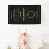 Medewerker van het jaar Gold Black Business Spandoek (Insitu)