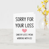 Medewerker Verlaten Kaart (Gele Bloem)