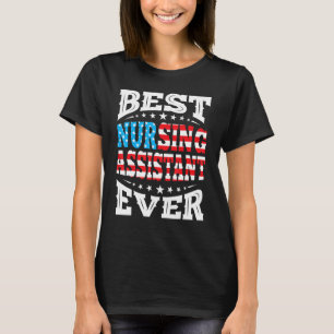 Medewerker voor verpleegkunde 4 juli Amerikaans T-shirt