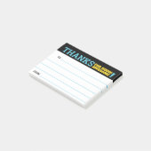 Medewerkerherkenner bedankt u kudos post-i post-it® notes (Schuin)