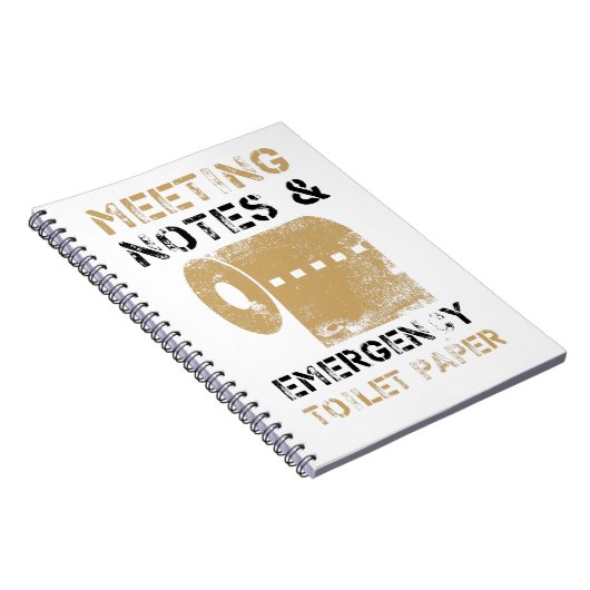 Medewerkers van congresnota's en noodtoiletpapier notitieboek (Rechterzijde)