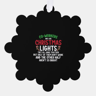 Medewerkers zijn als kerstlichten ornament kaart