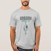 Medford Oregon Geometric Trees T-shirt (Voorkant)