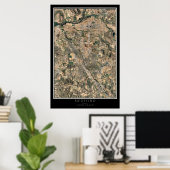 Medford Oregon Satellite Poster Map (Thuiskantoor)