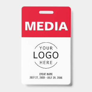 Media All Access geeft uw eigen Logo-event-id door Badge