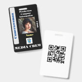 Media Crew Badge (Voor- en achterkant)