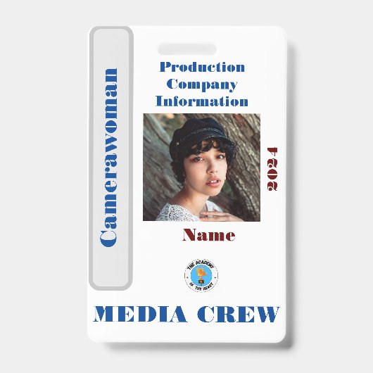 Media Crew-badge Badge (Voorzijde)