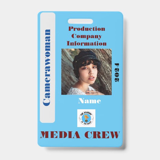 Media Crew-badge Badge (Voorzijde)