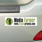 Media Farmer bumpersticker (Op auto)
