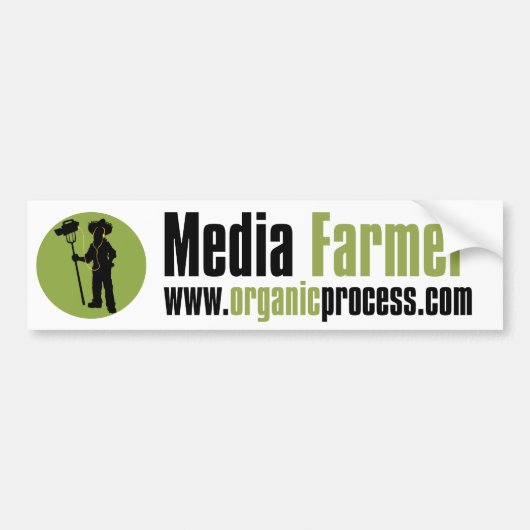 Media Farmer bumpersticker (Voorkant)