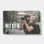 Media Modern Backstage Pas ID Badge (Voorzijde)