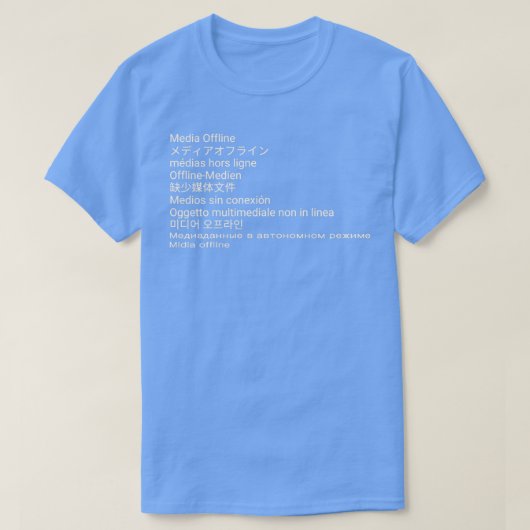 Media offline vanaf adobe-ontwerp t-shirt (Design voorkant)