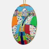 Media Pennsylvania kerstversiering Keramisch Ornament (Links)